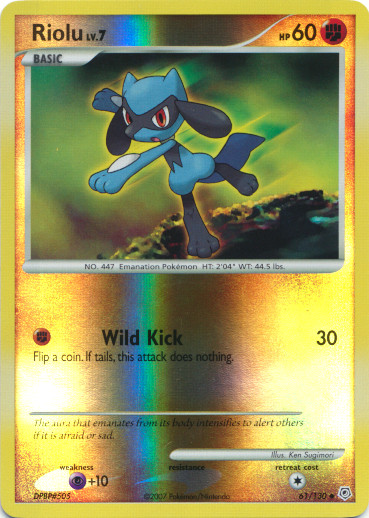 Riolu - 61/130 - Uncommon - Reverse Holo